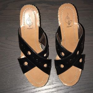 Baby Phat cork wedges ~ never been worn!